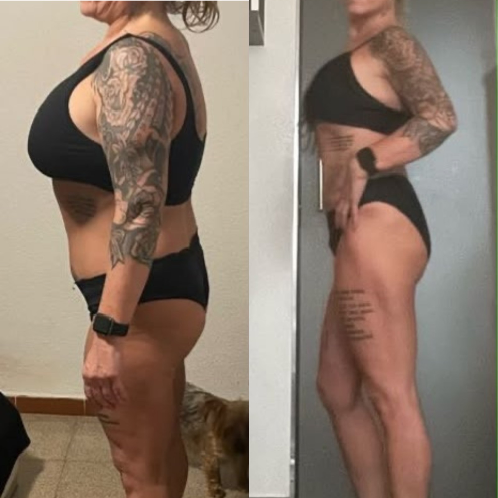 Antes y después de una clienta de MKGV